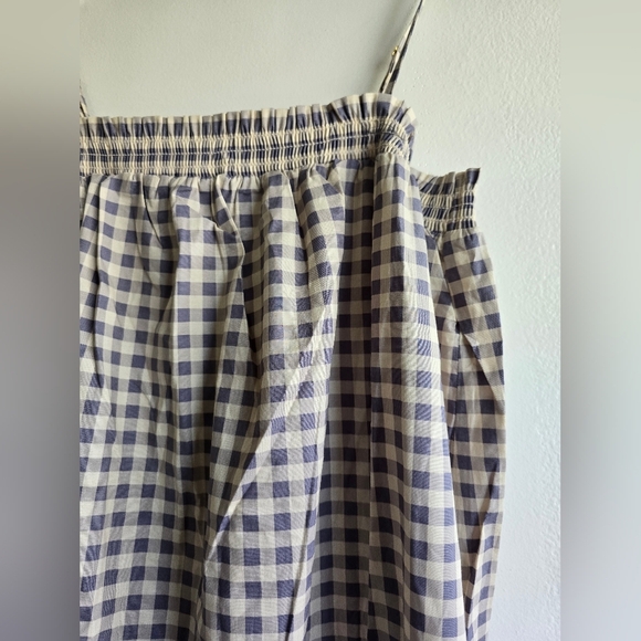 NWT! WeWoreWhat, Smocked Midi, Gingham, Whispering White, Size XL - Picture 11 of 11